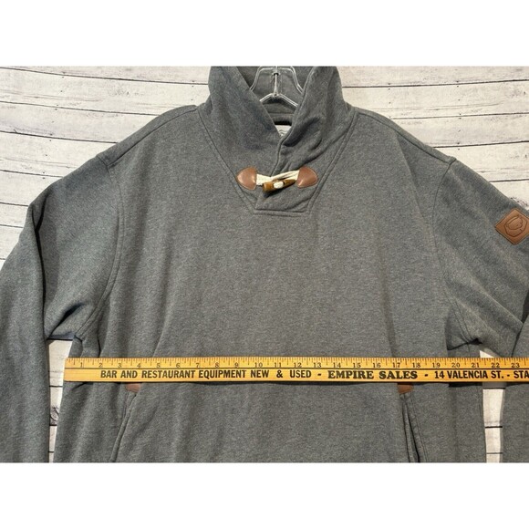 PENFIELD TRAILWEAR Pullover Sweatshirt Sz XL Gray Shawl Neck Toggle Closure - Picture 16 of 16